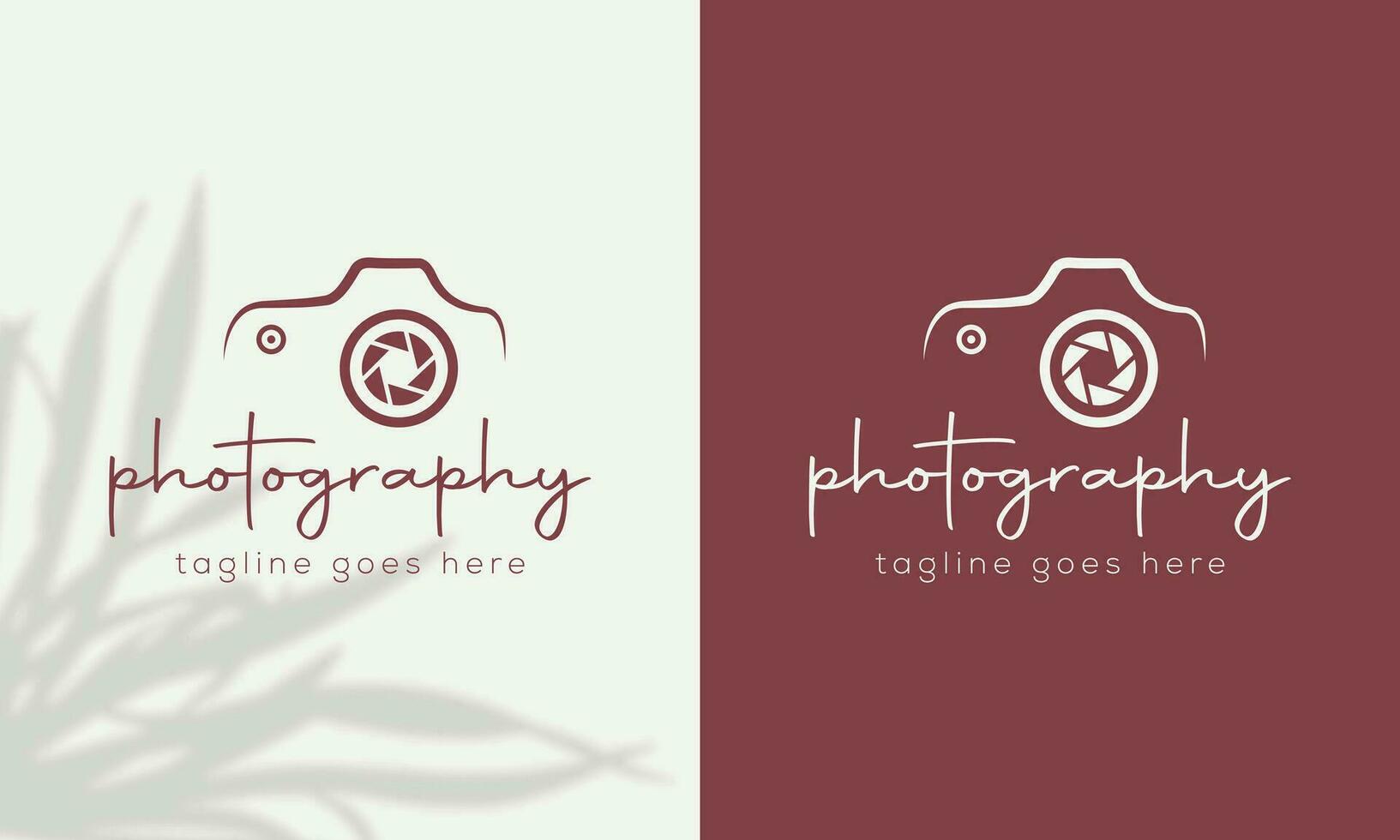 camera logo, modern photography signature logo icon vector