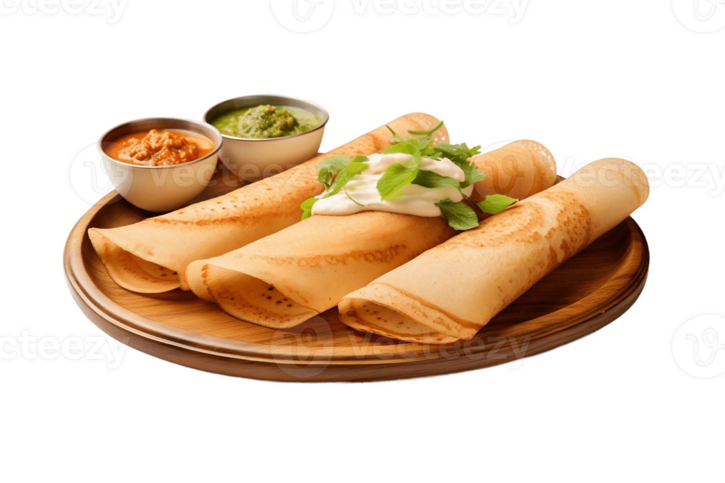 AI generated Dosa with Transparent Background. AI png