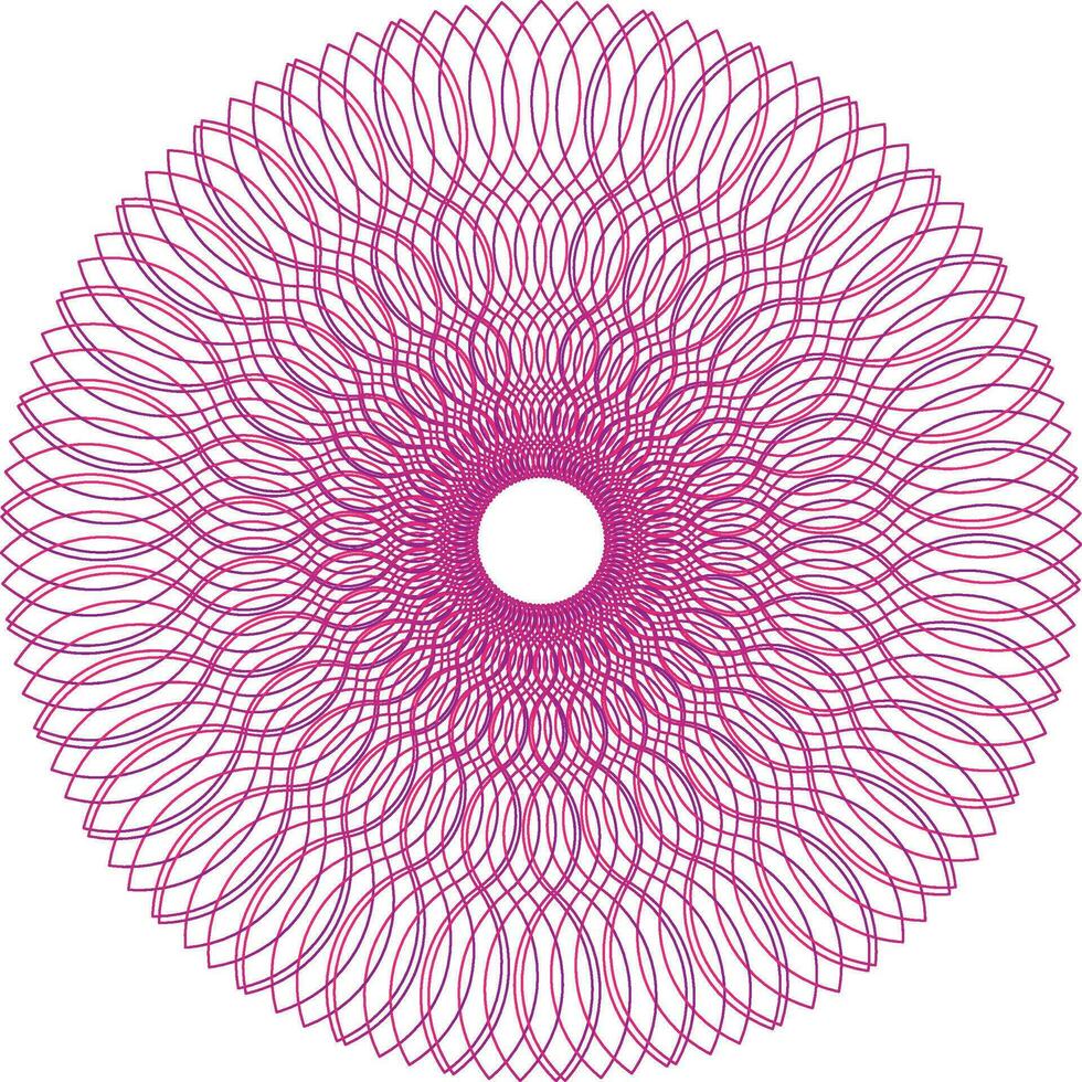 Floral Circle Abstract vector