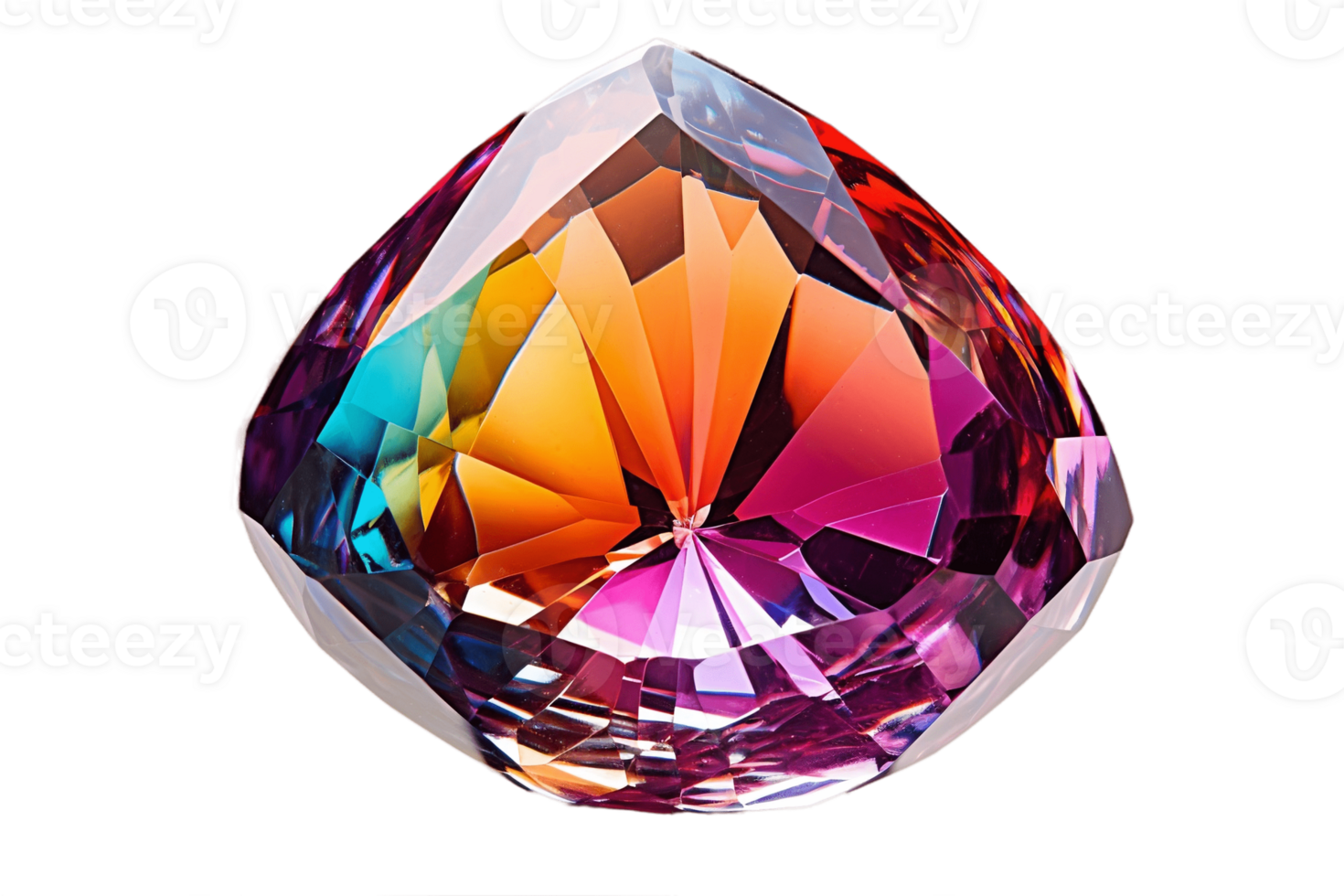 AI generated Crystal Paperweight on a Transparent Background. AI png