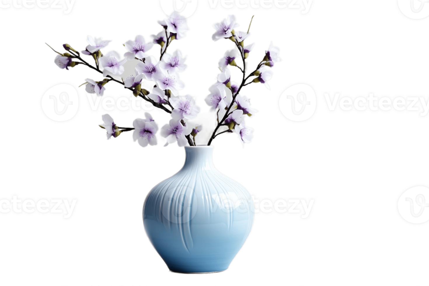 AI generated Flower Vase with Transparent Background. AI png