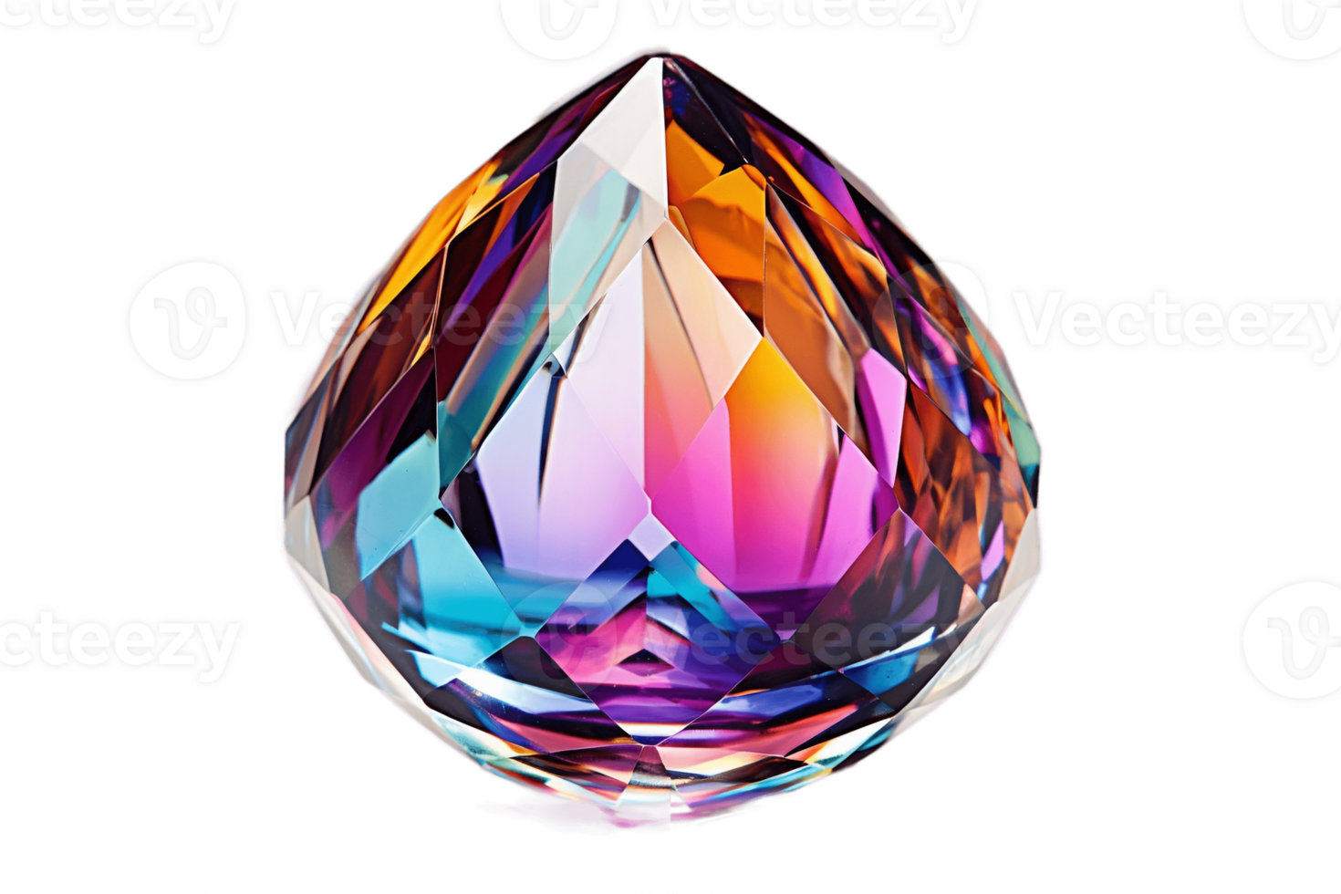 AI generated Crystal Paperweight on a Transparent Background. AI png