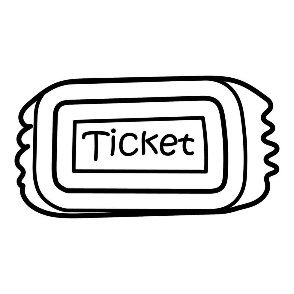 valentine's day ticket cinema theater date love vector