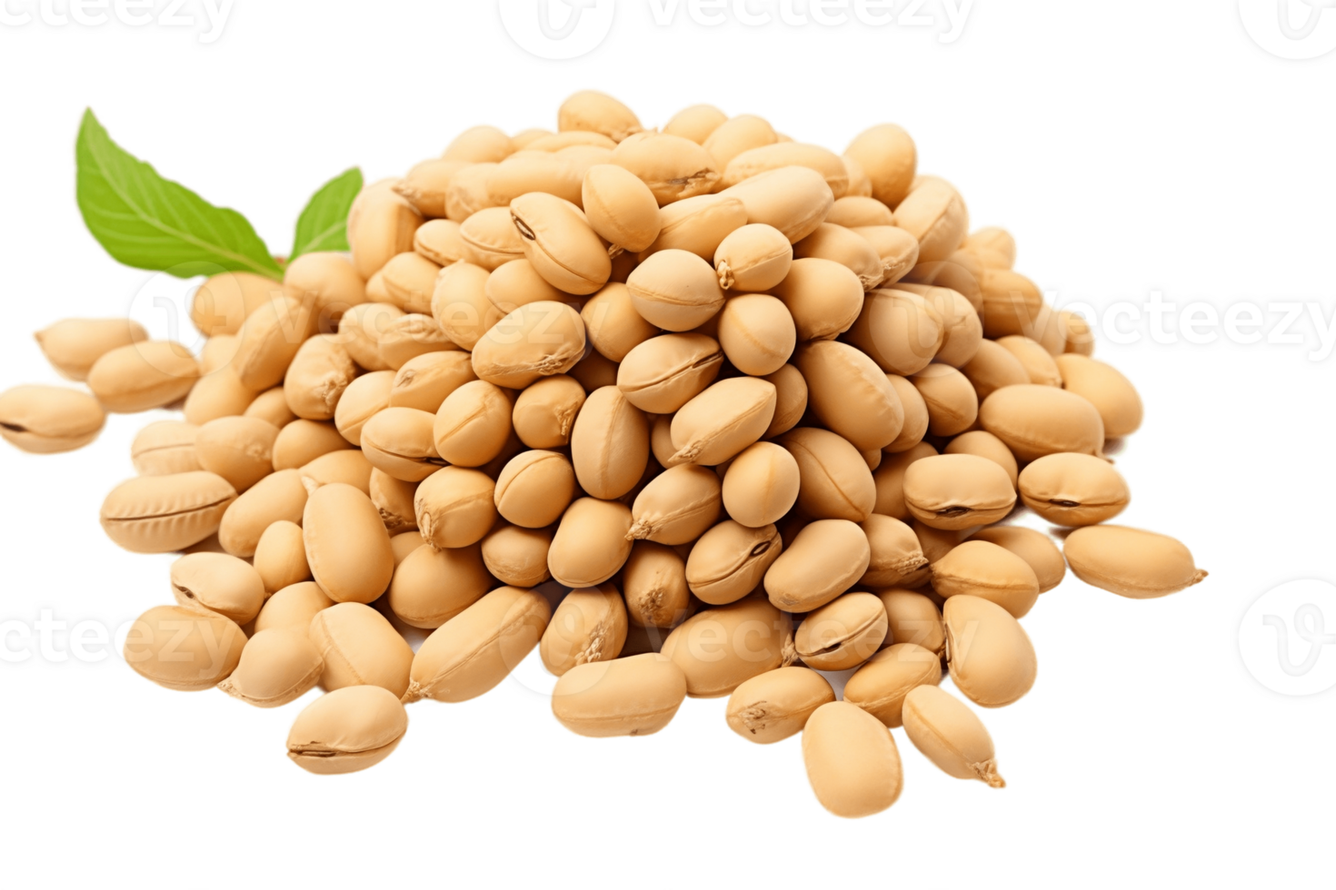 AI generated Soybeans on a Transparent Background. AI png