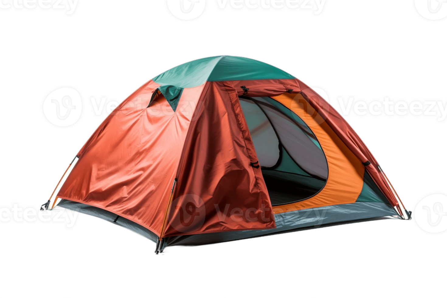 AI generated Camping Tent with Transparent Background. AI png