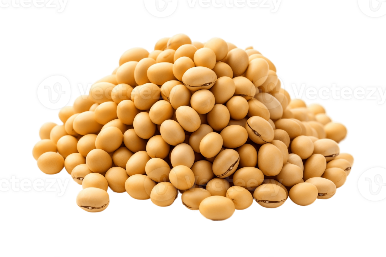 AI generated Soybeans on a Transparent Background. AI png