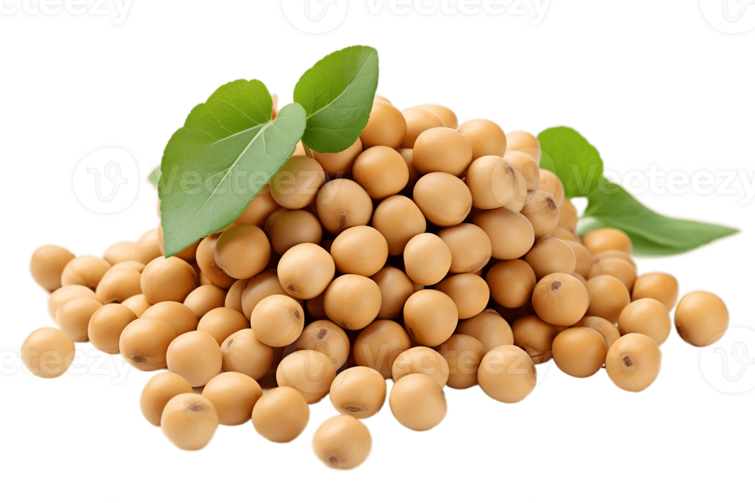 AI generated Soybeans on a Transparent Background. AI png