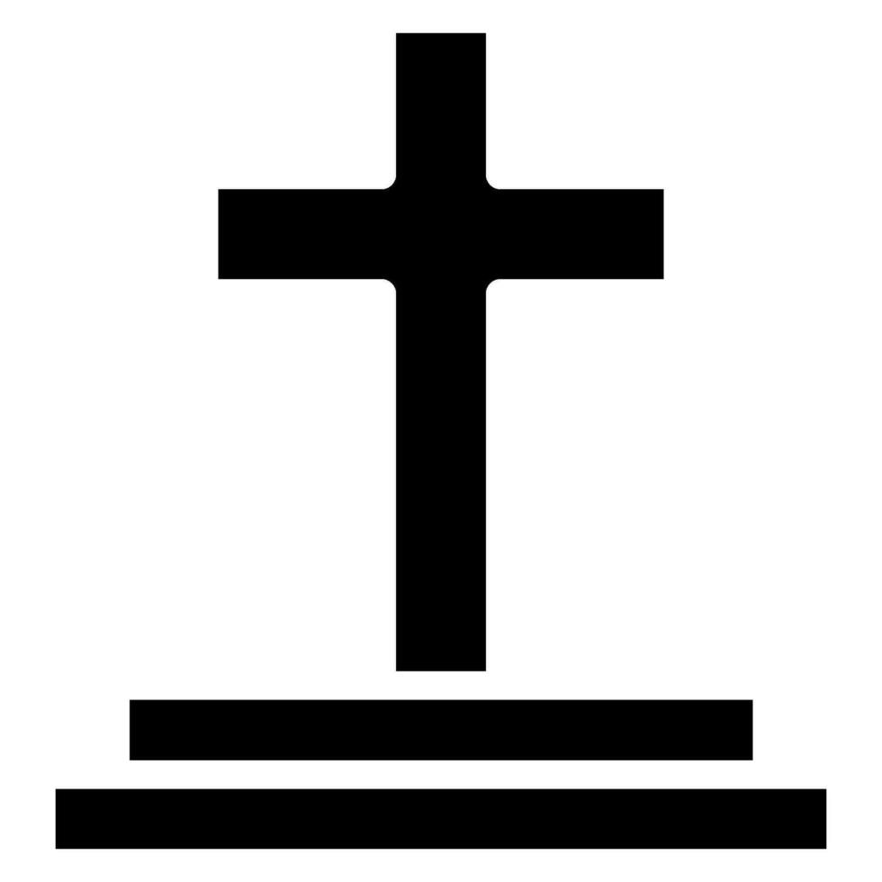 cross glyph icon vector