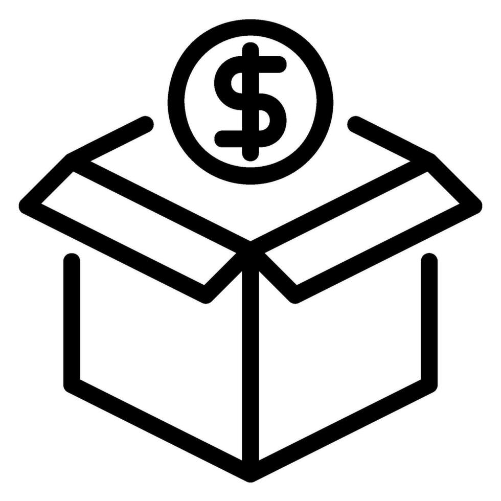fee line icon vector