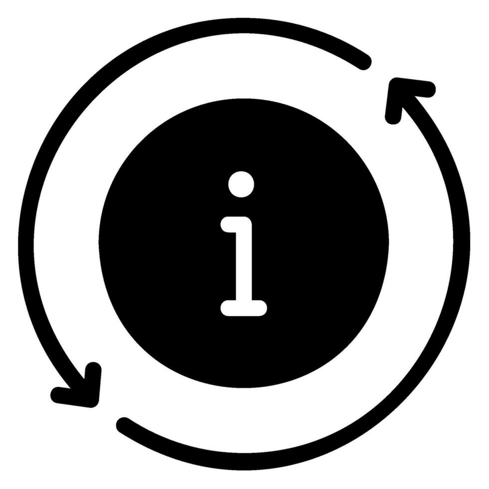 information glyph icon vector