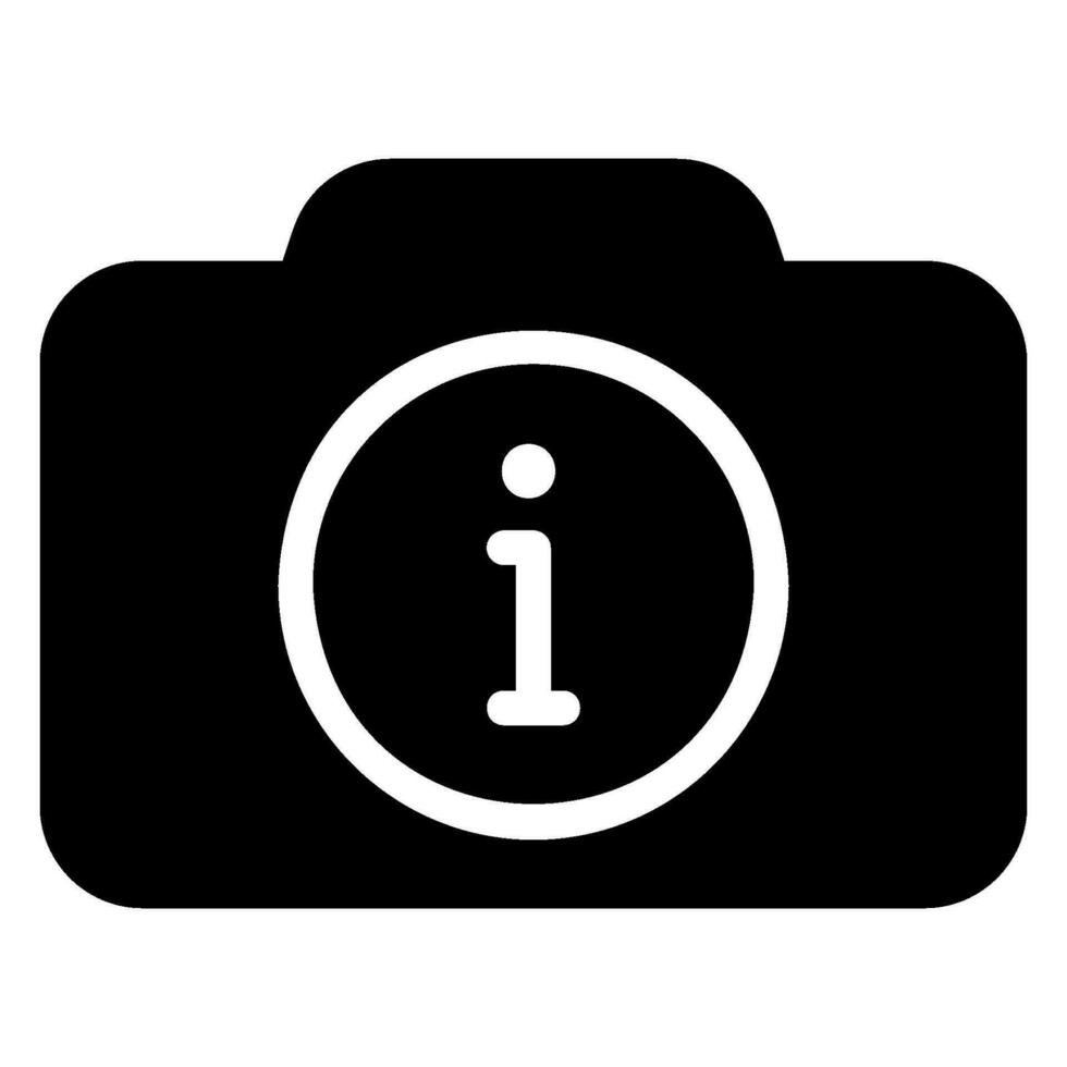 camera glyph icon vector
