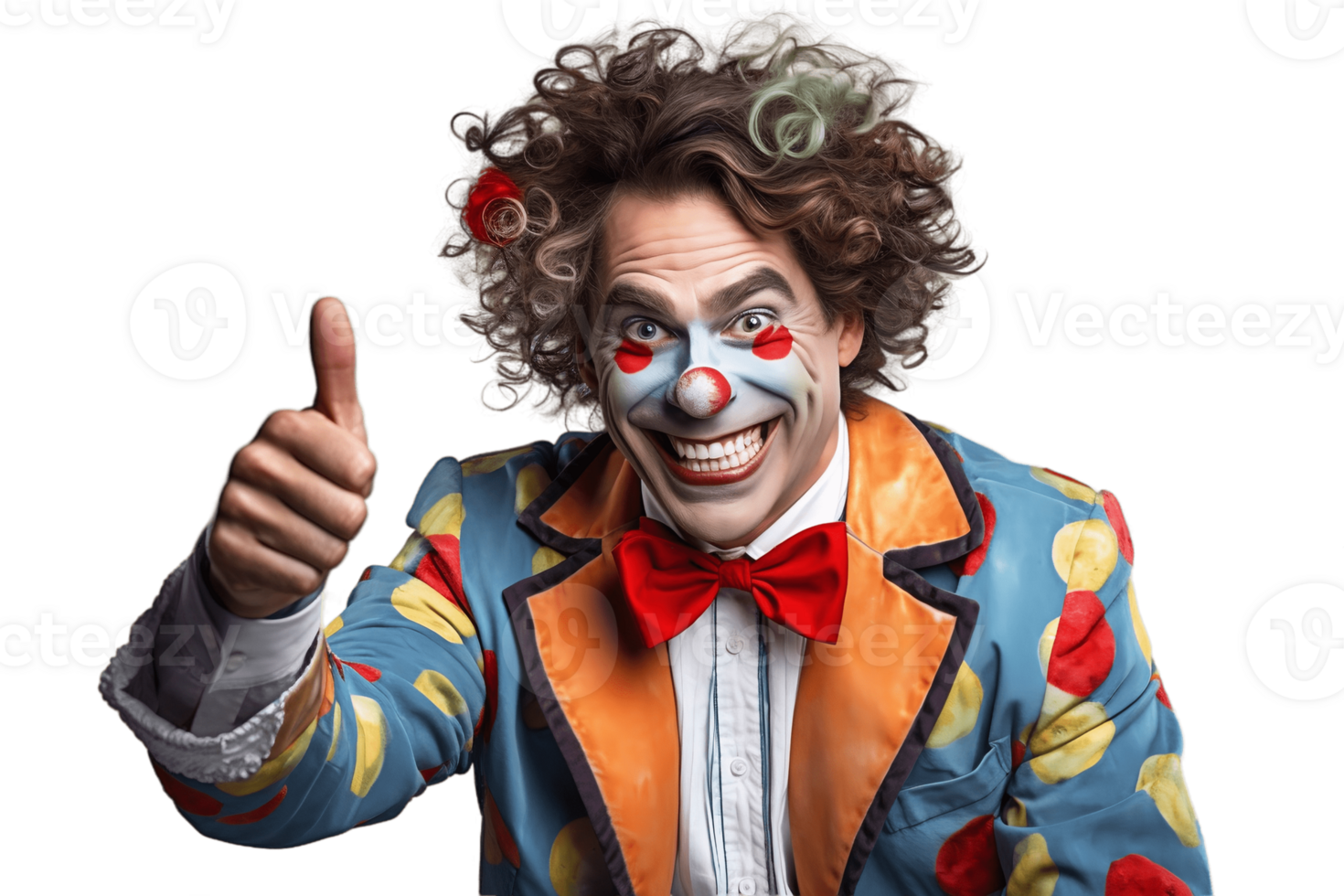 AI generated Happy Clown with Transparent Background. AI png