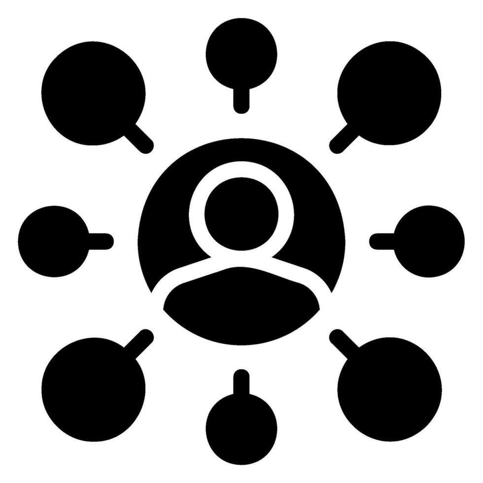 employee glyph icon vector
