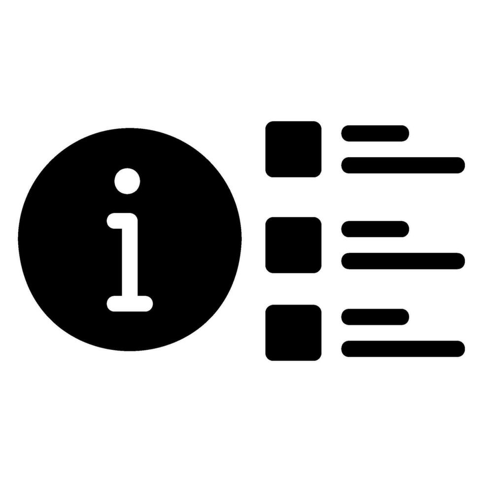 list glyph icon vector