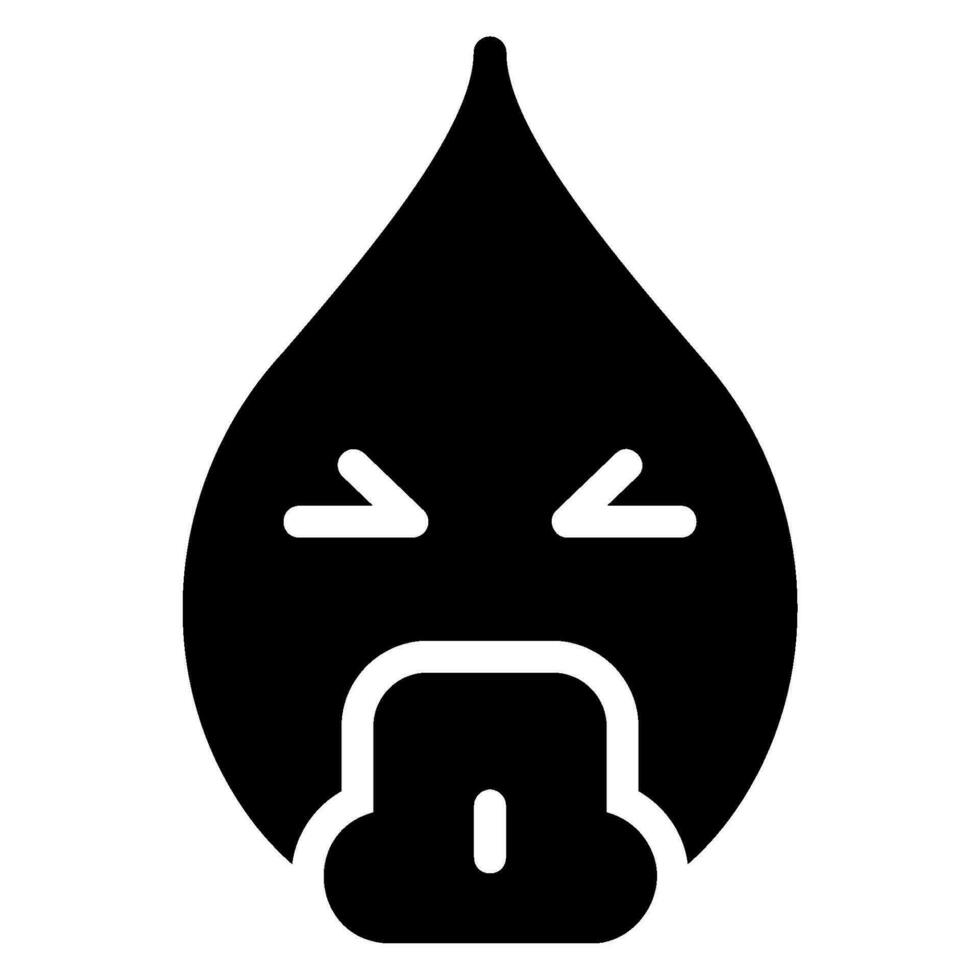 vomiting glyph icon vector