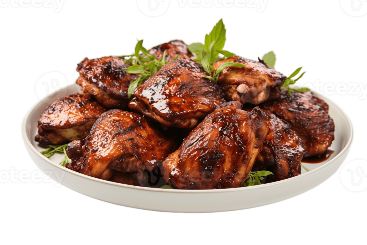 AI generated Grilled Chicken with Transparent Background. AI png