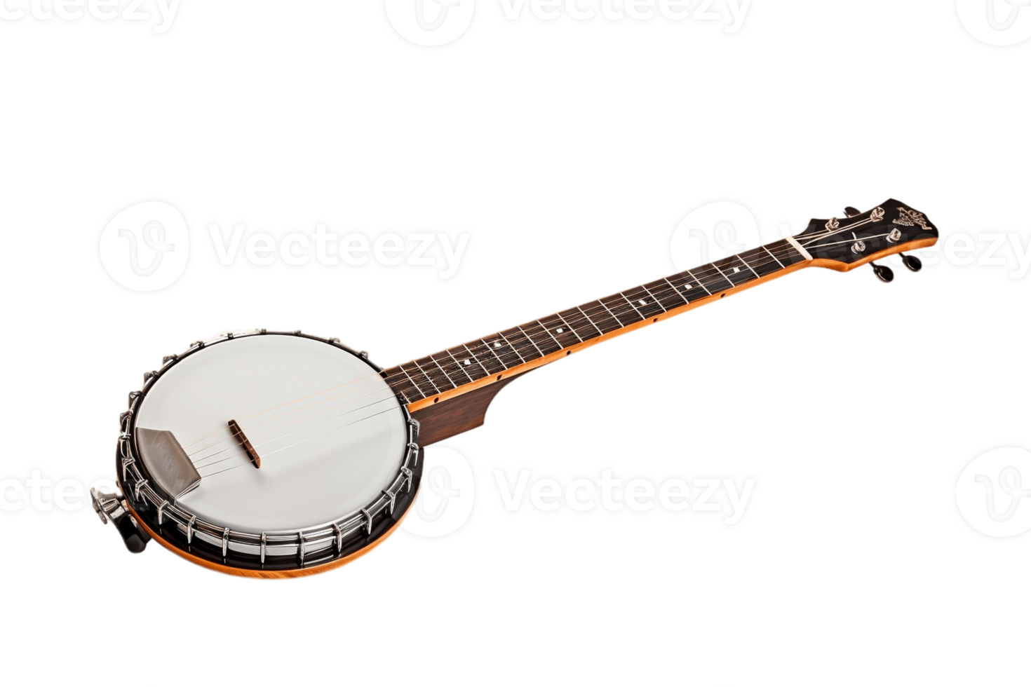 AI generated Banjo with a Transparent Background. AI png