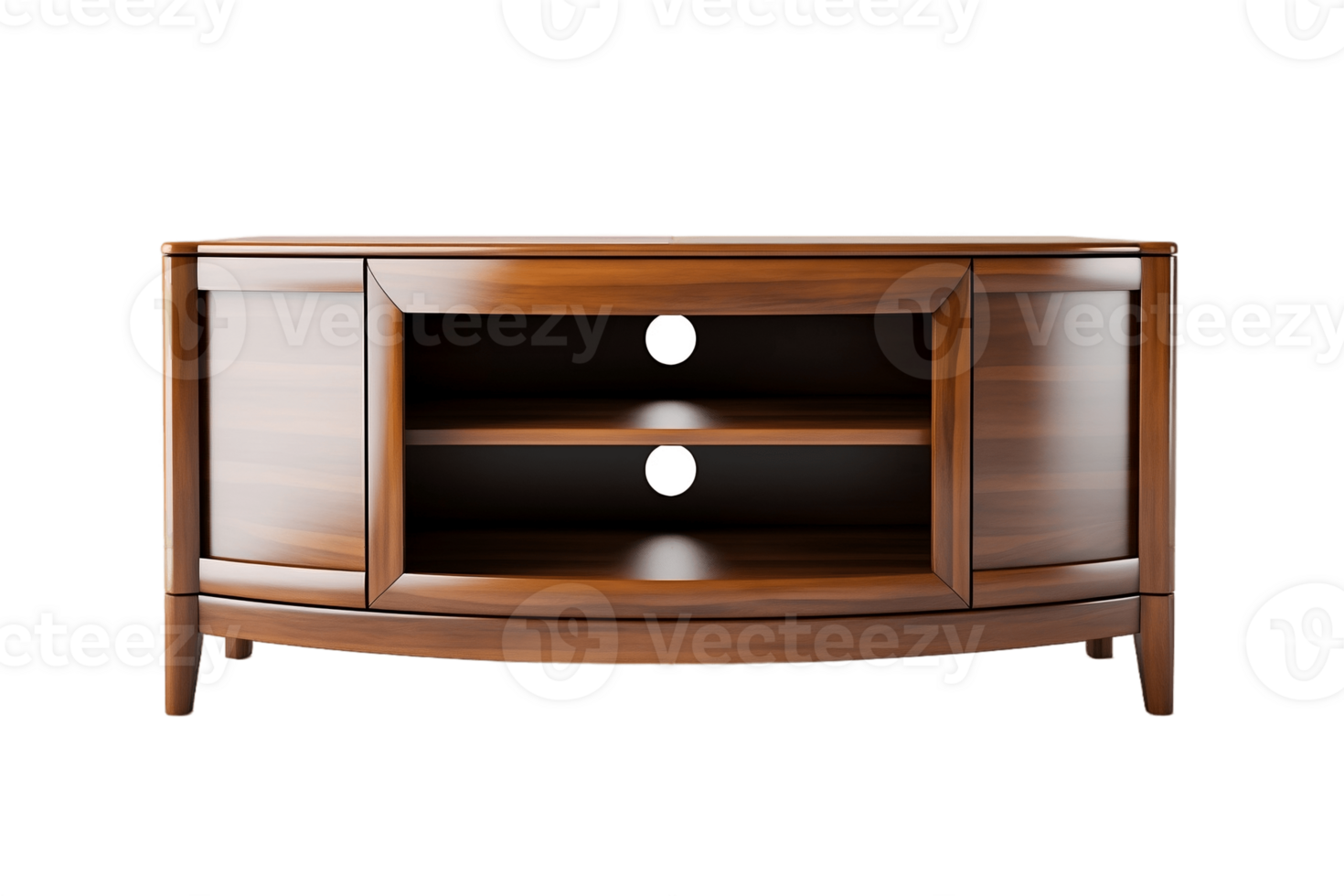 AI generated TV Stand with Transparent Background. AI png