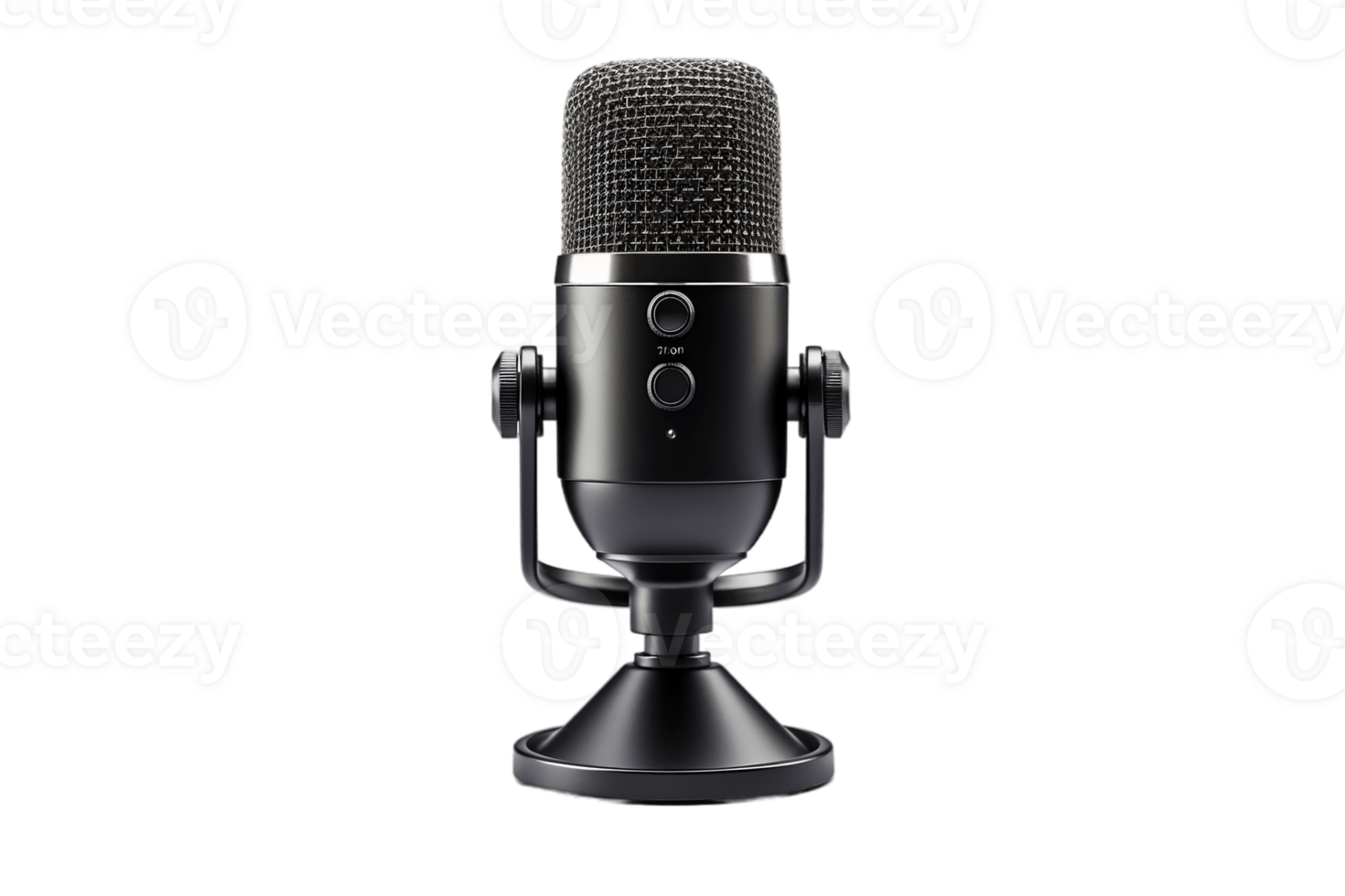 AI generated Podcast Microphone with Transparent Background. AI png