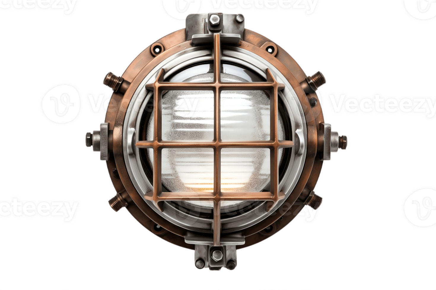 AI generated Bulkhead Light with Transparent Background. AI png
