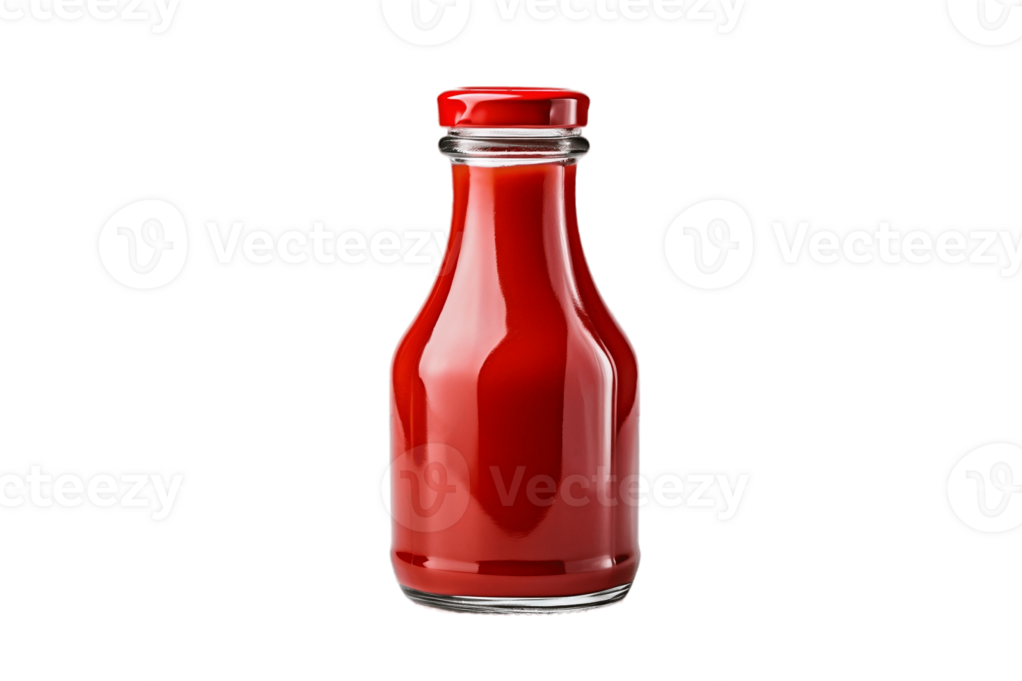 AI generated Ketchup Bottle with Transparent Background. AI png