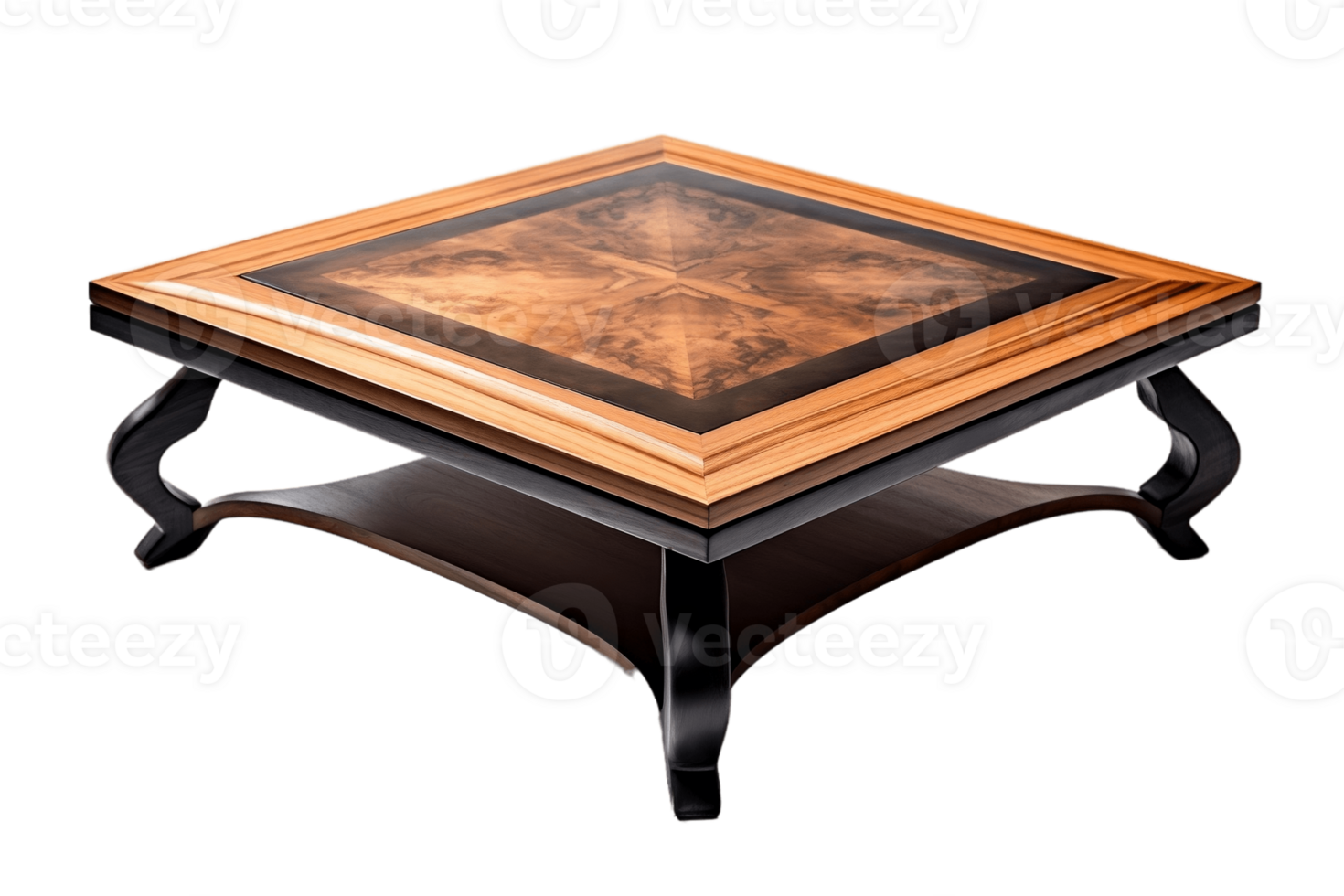 AI generated Coffee Table with Transparent Background . AI png