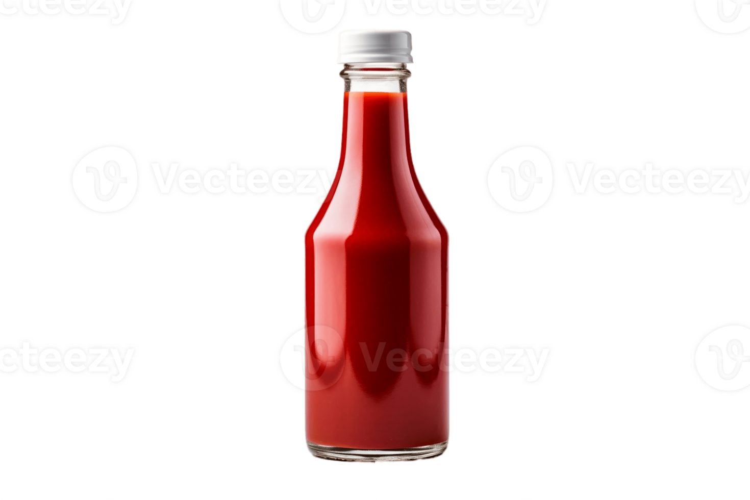 AI generated Ketchup Bottle with Transparent Background. AI png