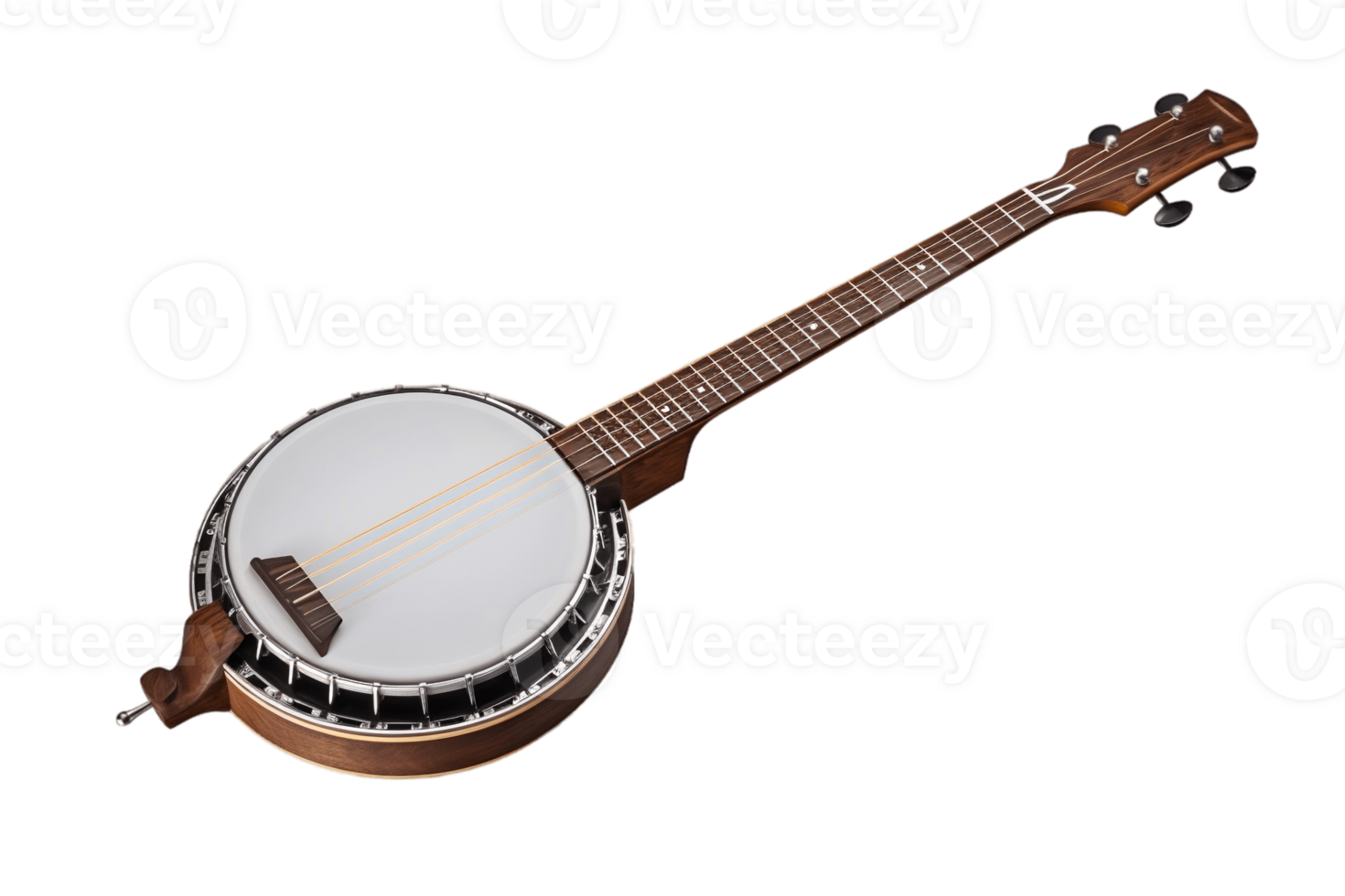 ai gerado banjo com uma transparente fundo. ai png