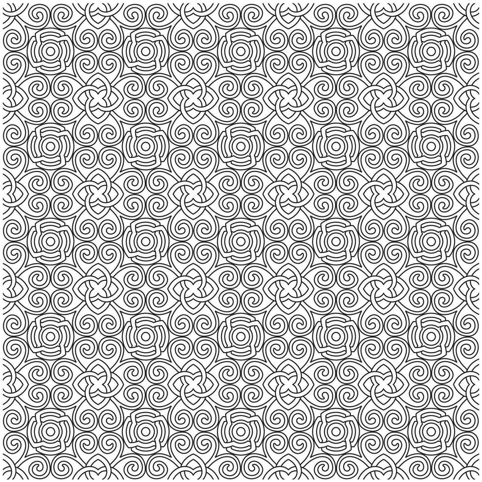 Line pattern design. Black and white vector illustrations. Coloring page