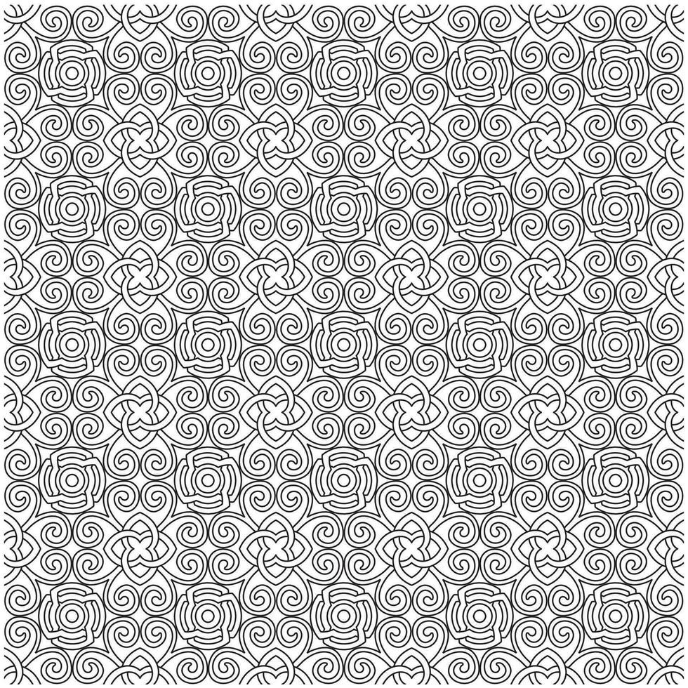 Line pattern design. Black and white vector illustrations. Coloring page