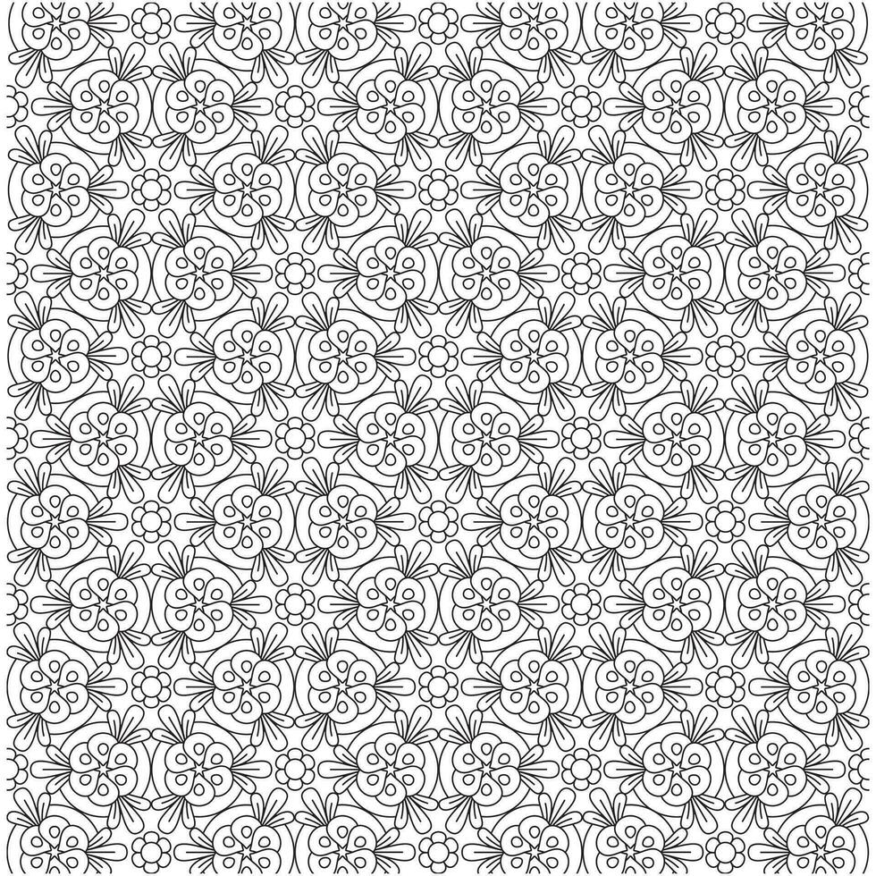 Line pattern design. Black and white vector illustrations. Coloring page