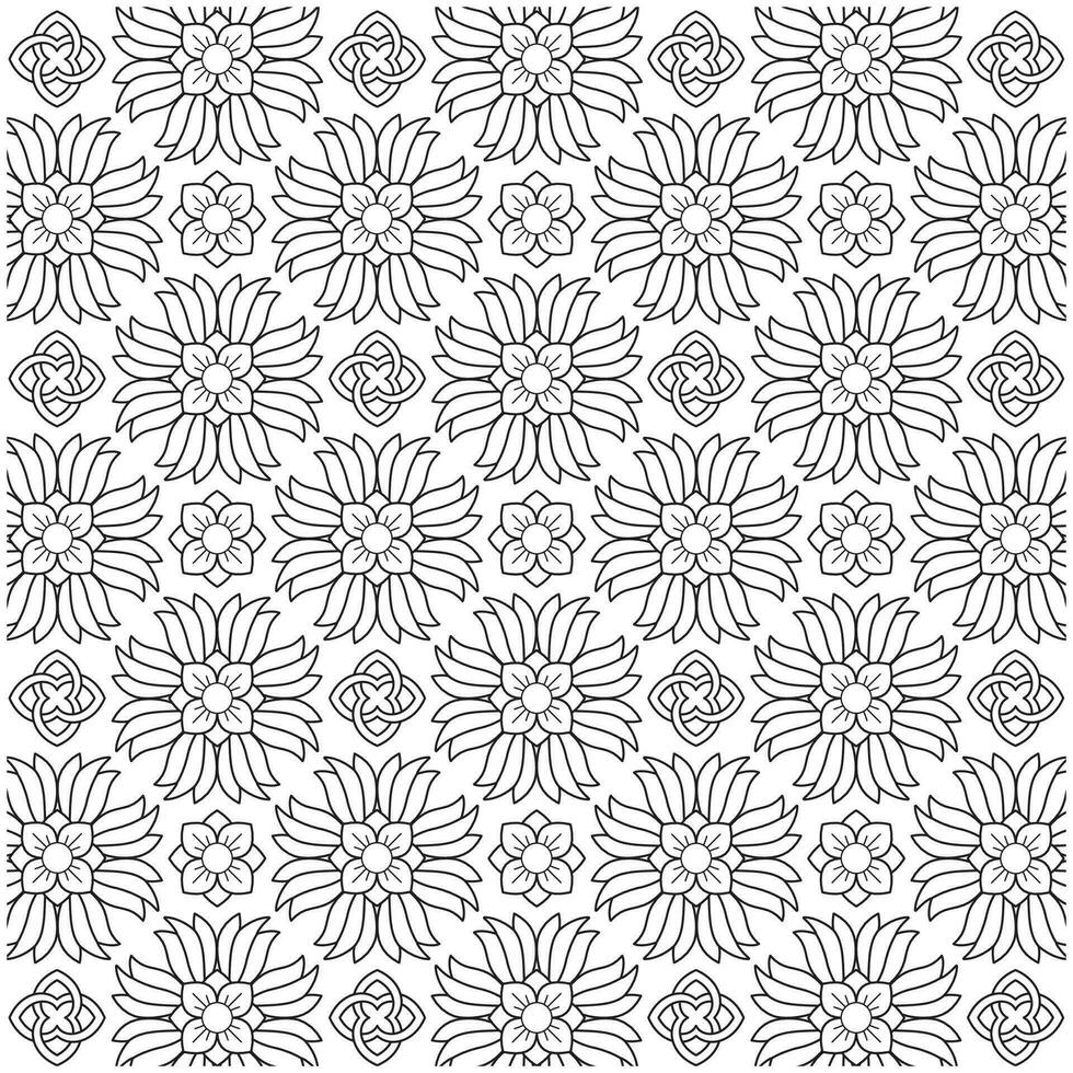 Line pattern design. Black and white vector illustrations. Coloring page
