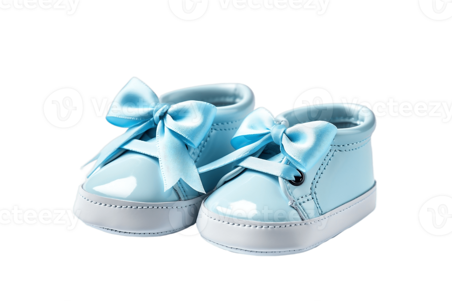 AI generated Baby Shoes with a Transparent Background. AI png