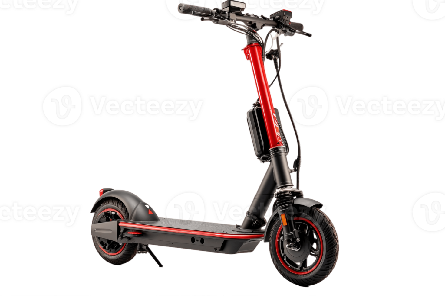 AI generated E-Scooter on a Transparent Background. AI png
