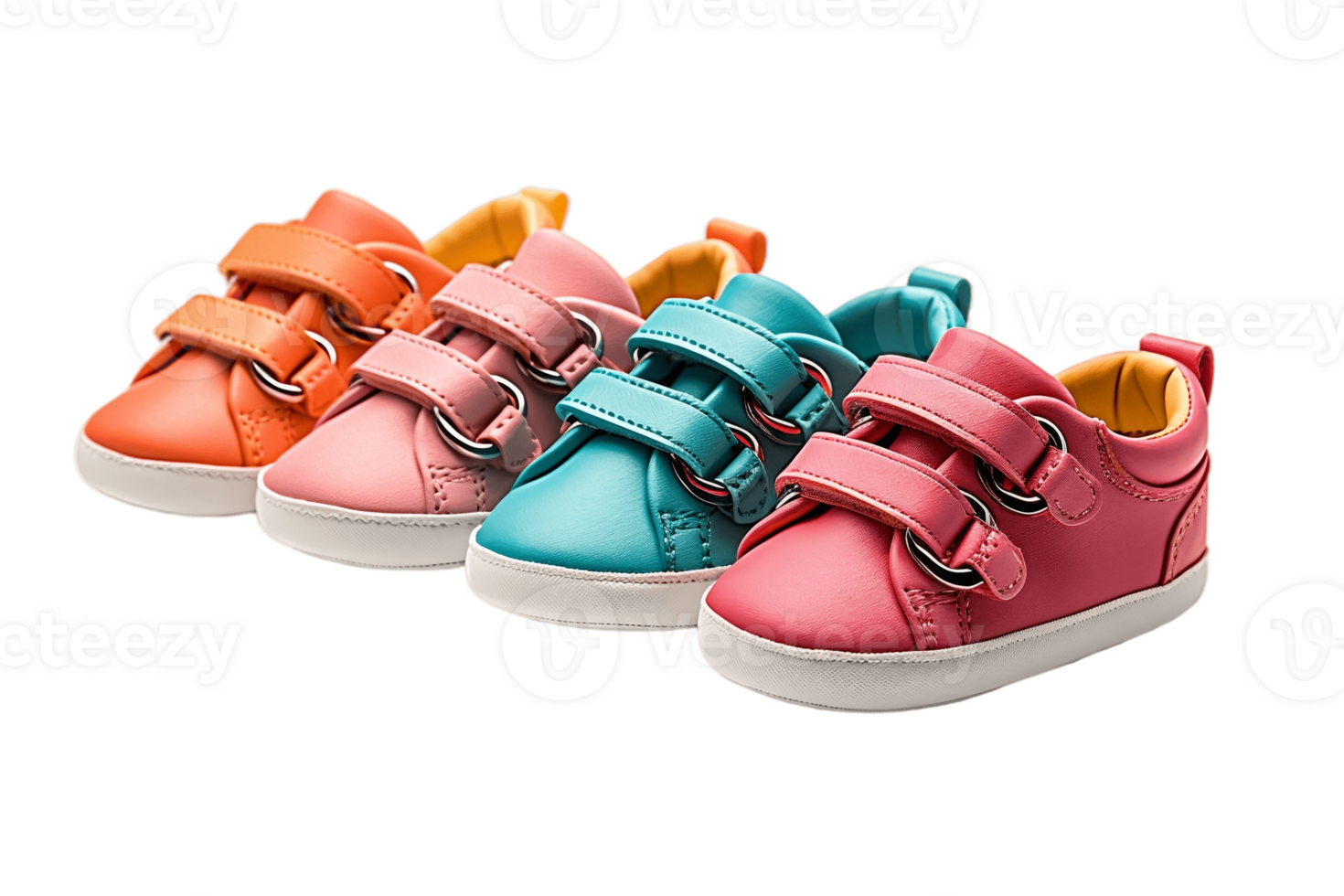 ai generiert Baby Schuhe mit ein transparent Hintergrund. ai png