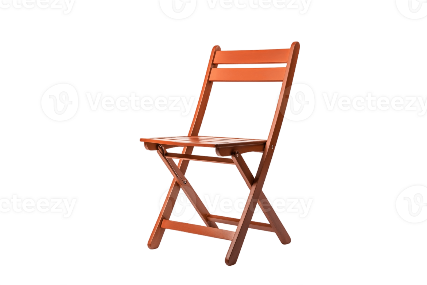 AI generated Folding Chair with Transparent Background. AI png