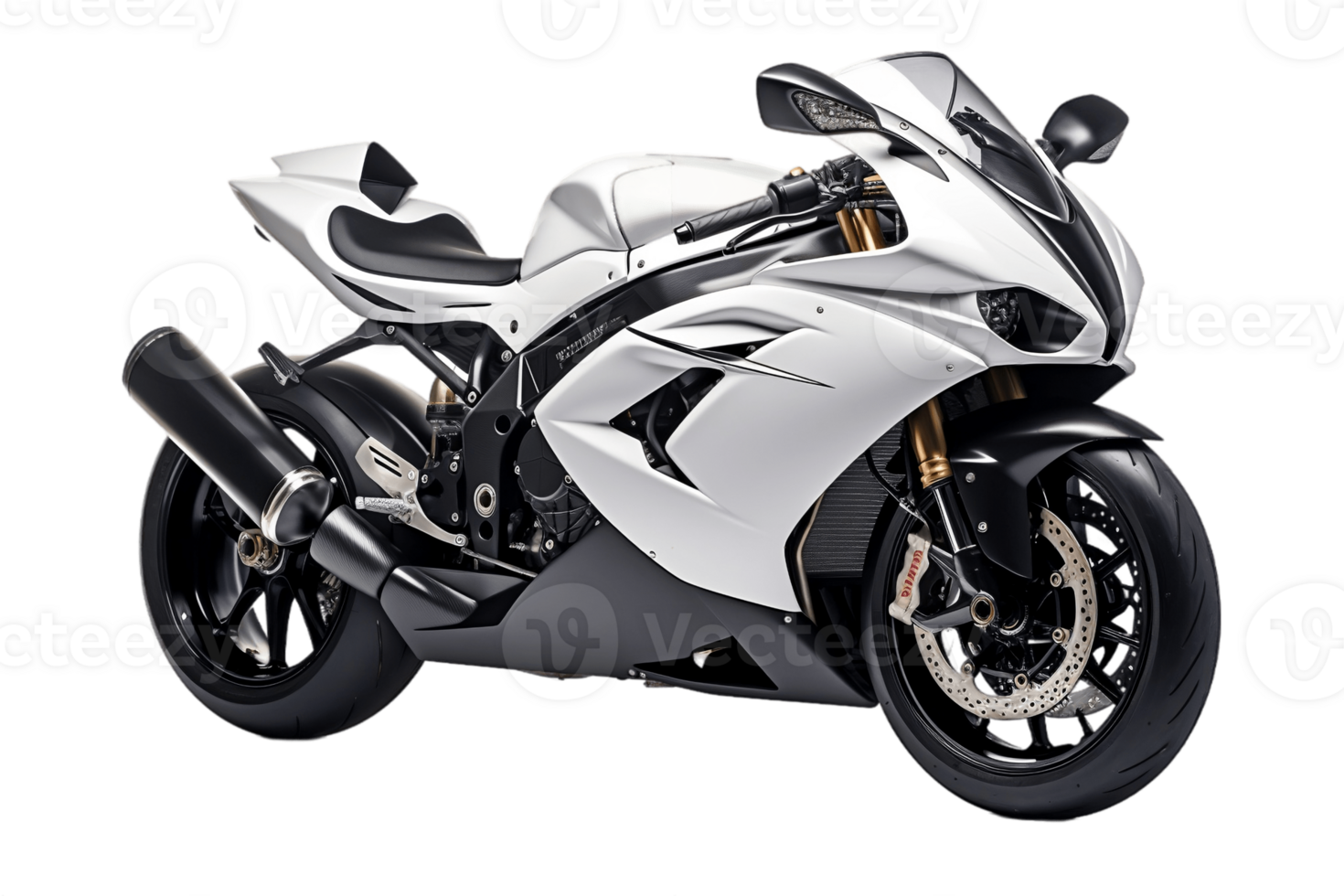 AI generated Motorcycle on Transparent Background. AI png