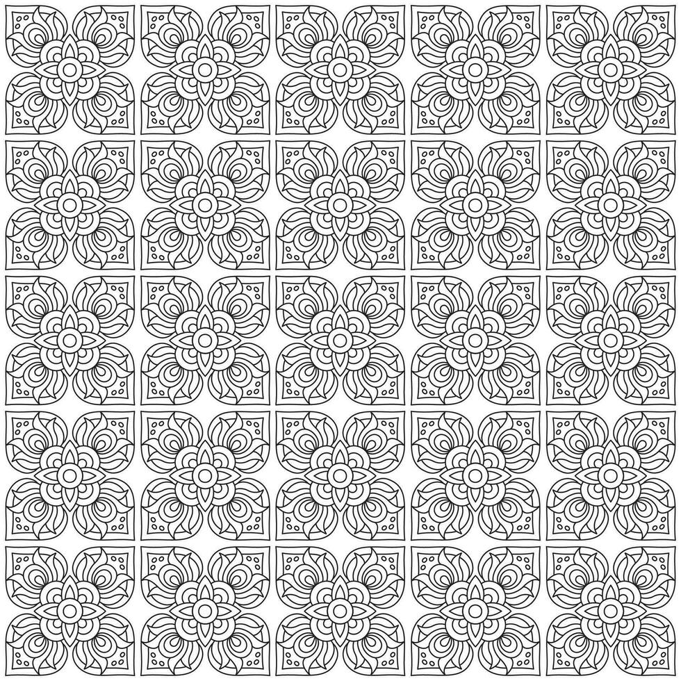 Line pattern design. Black and white vector illustrations. Coloring page