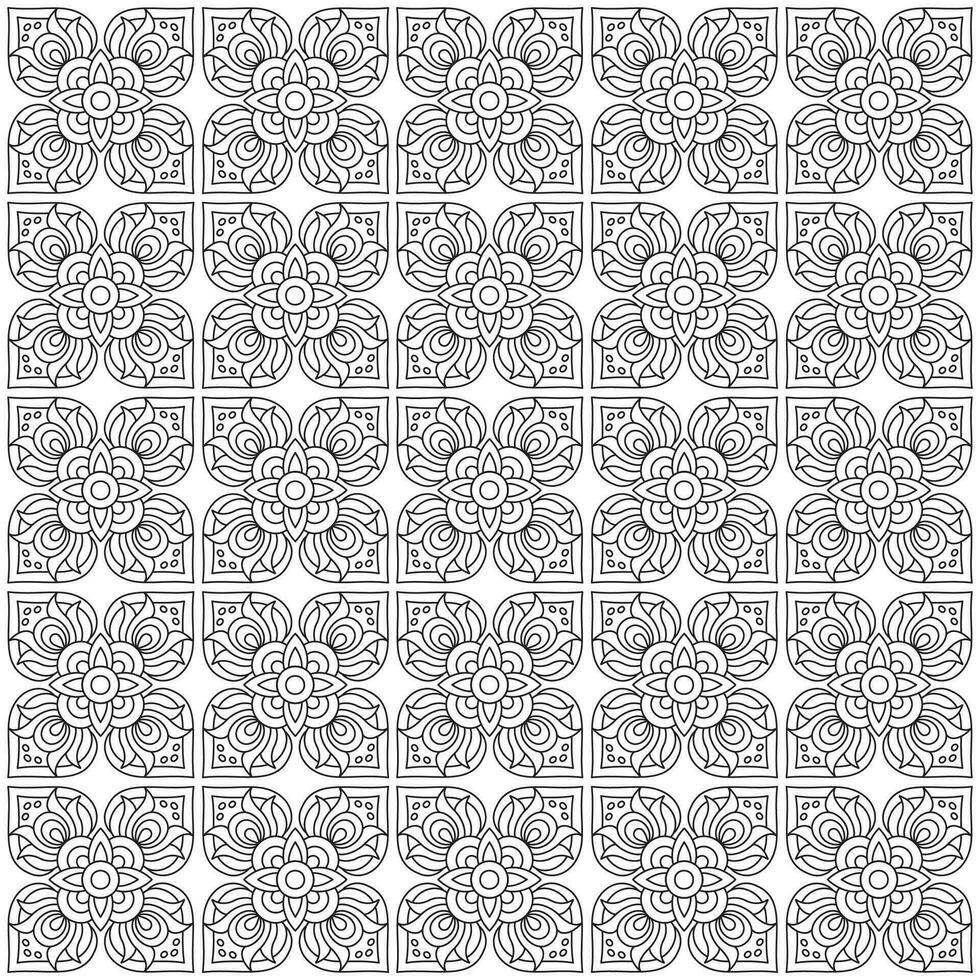 Line pattern design. Black and white vector illustrations. Coloring page