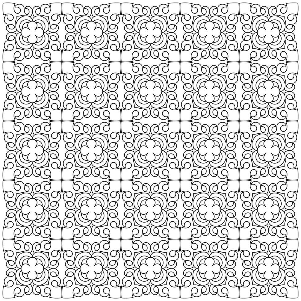 Line pattern design. Black and white vector illustrations. Coloring page