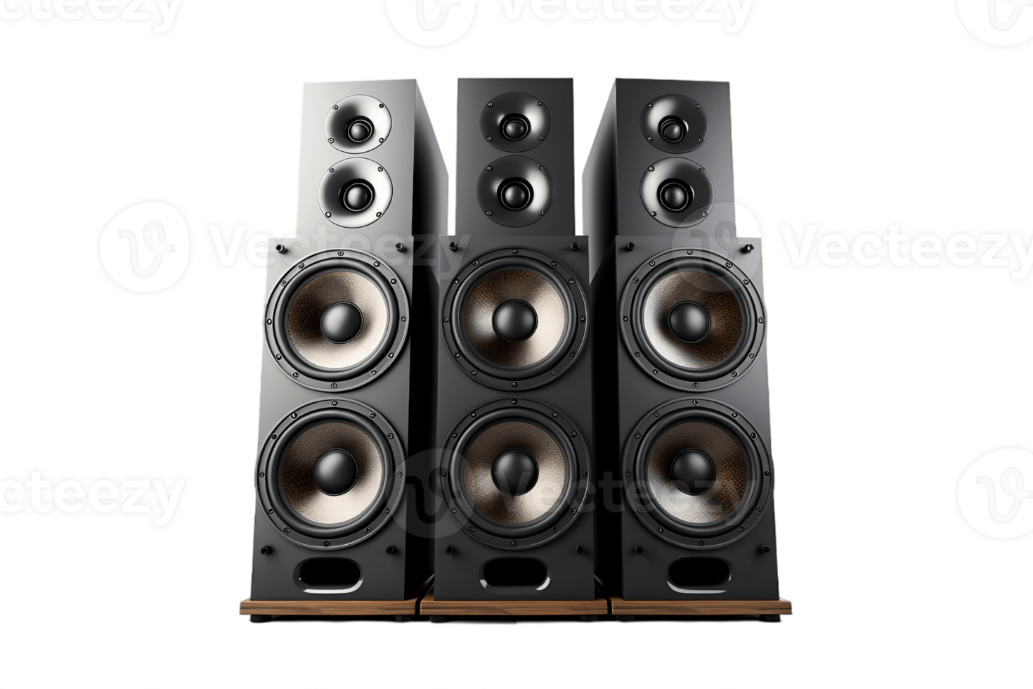 AI generated Collection of Audio Music Speaker on a Transparent Background. AI png
