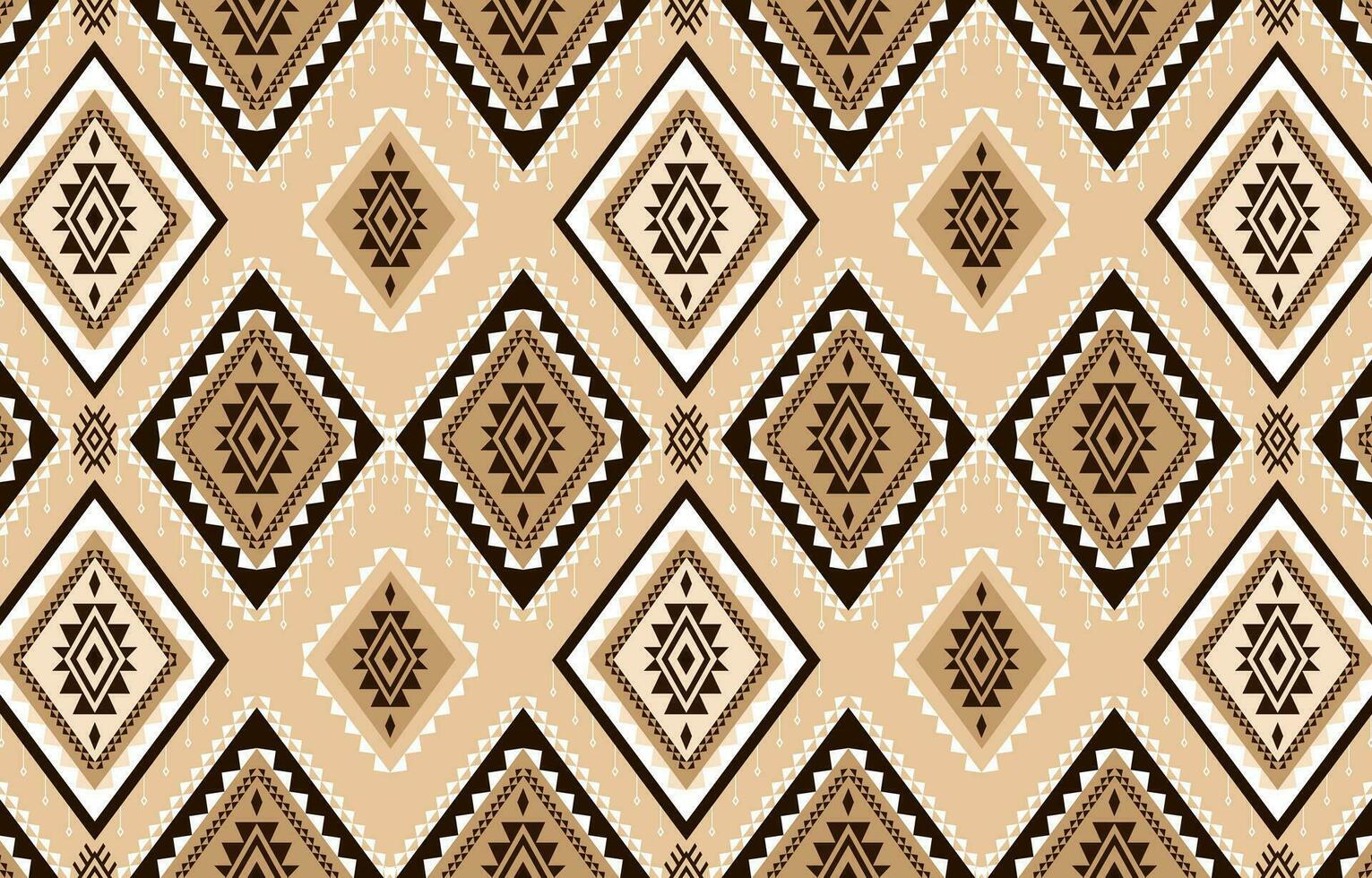 Ethnic tribal ikat seamless pattern design.  Aztec fabric carpet mandala ornament chevron textile wallpaper decoration.  Indian geometric fabric African American texture vector illustrations.
