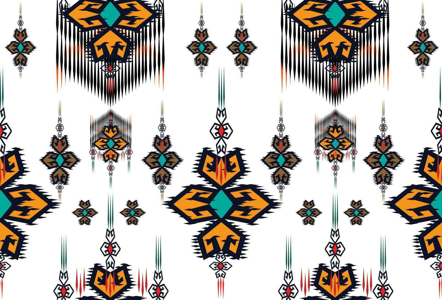 Tribal seamless colorful geometric pattern. Ethnic vector texture.Traditional ornament.