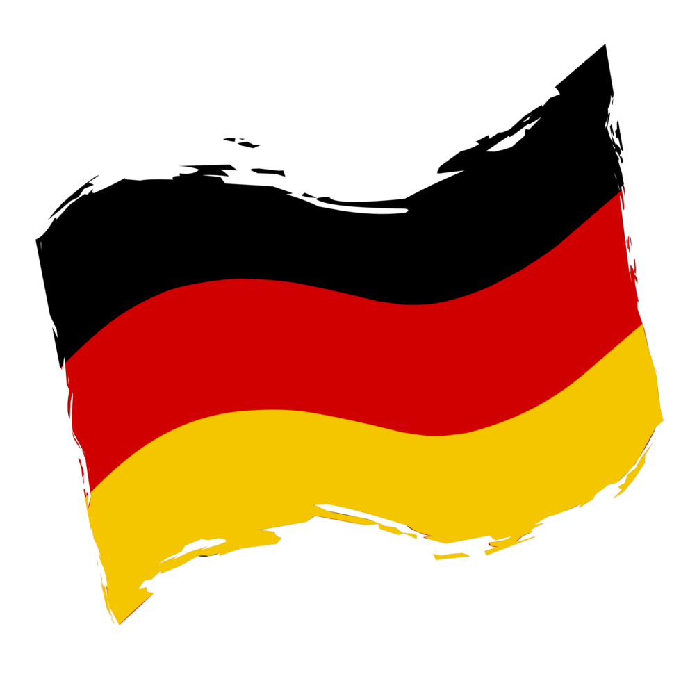 illustration du drapeau de l'allemagne png