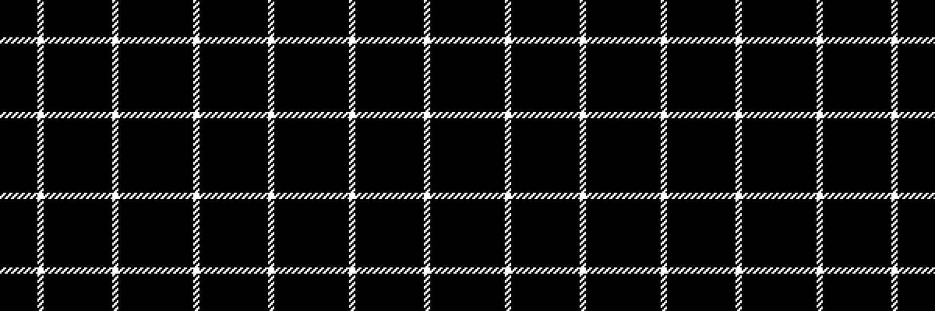 Feminine pattern textile tartan, tape plaid vector fabric. Platform check background texture seamless in black and white colors.