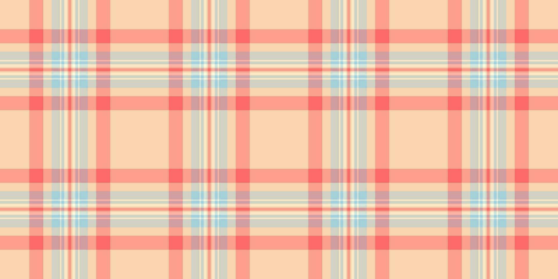 Picture check textile vector, illustration tartan plaid texture. Summer fabric pattern seamless background in red and white colors. vector