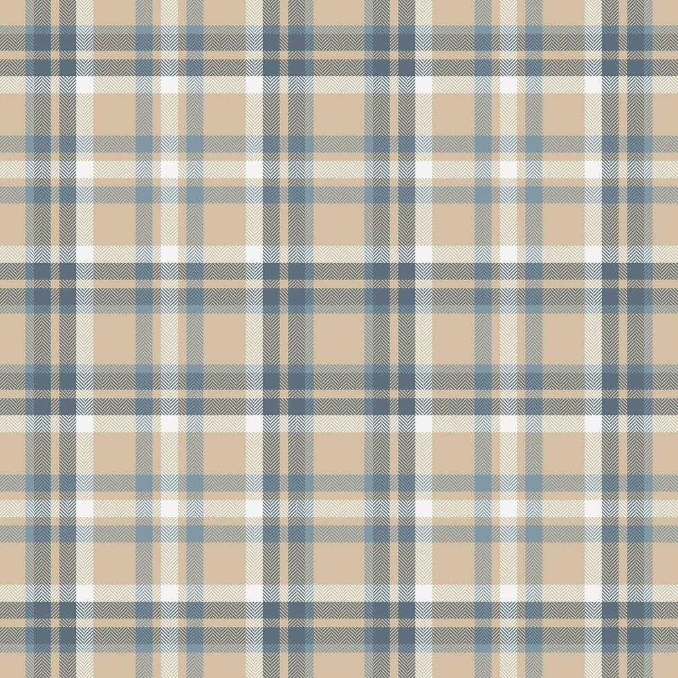 Plaid seamless pattern. Check fabric texture. Vector textile print.