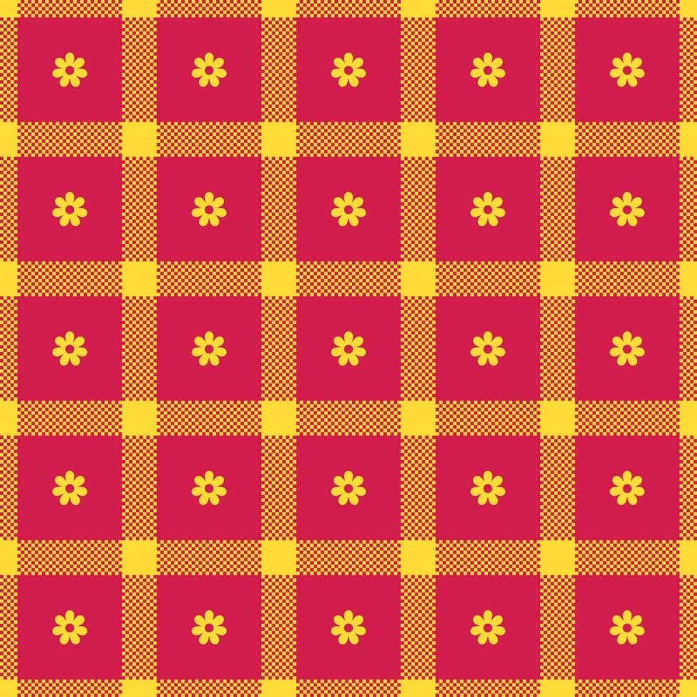 Spring gingham pattern, seamless checked plaids. Pastel vichy background for print wrapping paper, gif card, invitation, Easter holiday design. vector