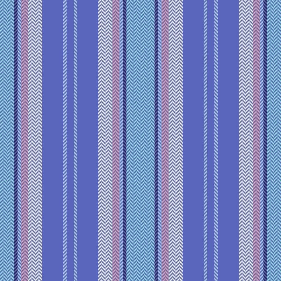 Vertical lines stripe pattern in blue. Vector stripes background fabric texture. Geometric striped line seamless abstract design.