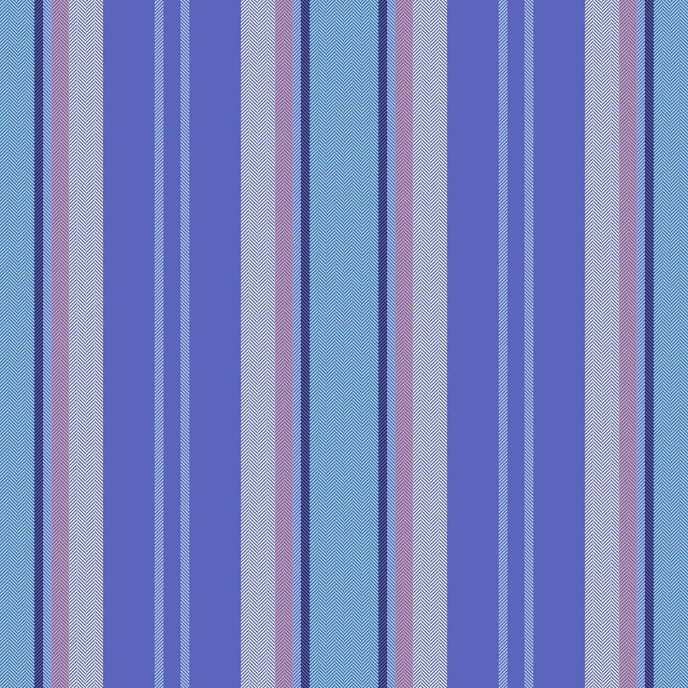 Vertical lines stripe pattern in blue. Vector stripes background fabric texture. Geometric striped line seamless abstract design.